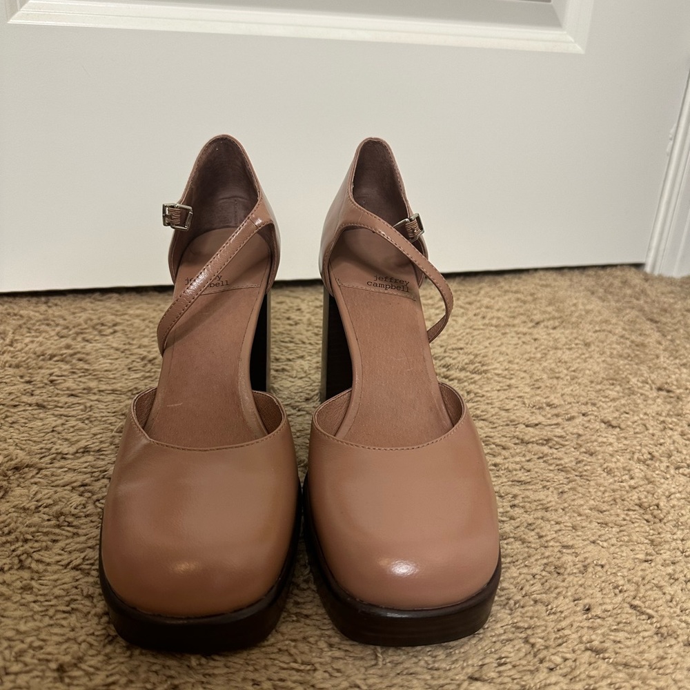 Jeffrey Campbell Sophia Mary Jane Ankle Strap Platform Heels